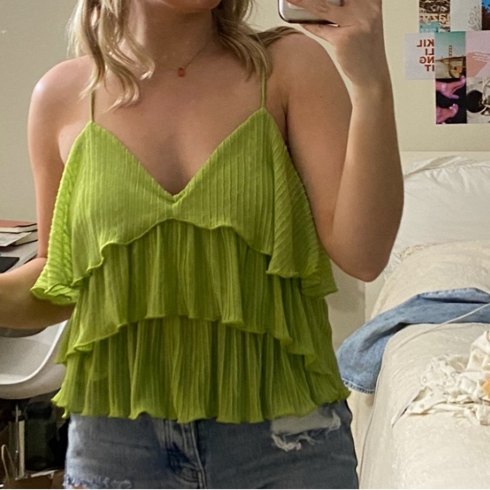 Zara Ruffle Layered Blouse